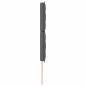Preview: LED Kopfteil Linien-Design Dunkelgrau 90 cm Stoff