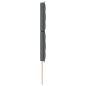 Preview: LED Kopfteil Linien-Design Dunkelgrau 100 cm Stoff