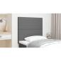 Preview: LED Kopfteil Hellgrau 80 cm Cordstoff