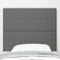 Preview: LED Kopfteil Hellgrau 100 cm Cordstoff