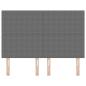 Preview: LED Kopfteil Hellgrau 72 cm Cordstoff