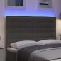 Preview: LED Kopfteil Hellgrau 72 cm Cordstoff
