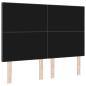 Preview: LED Kopfteil Dunkelgrau 72 cm Cordstoff