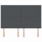 Preview: LED Kopfteil Dunkelgrau 72 cm Cordstoff