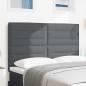 Preview: LED Kopfteil Dunkelgrau 72 cm Cordstoff