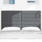 Preview: LED Kopfteil Dunkelgrau 80 cm Cordstoff