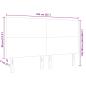 Preview: LED Kopfteil Dunkelgrau 80 cm Cordstoff