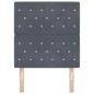 Preview: LED Kopfteil Dunkelgrau 80 cm Samt
