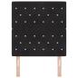 Preview: LED Kopfteil Schwarz 80 cm Samt