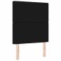 Preview: LED Kopfteil Schwarz 80 cm Samt
