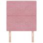 Preview: LED Kopfteil Rosa 80 cm Samt