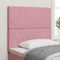 Preview: LED Kopfteil Rosa 90 cm Samt