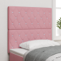 Preview: LED Kopfteil Rosa 90 cm Samt