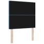 Preview: LED Kopfteil Dunkelblau 100 cm Samt
