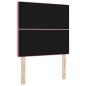 Preview: LED Kopfteil Rosa 100 cm Samt