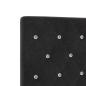 Preview: LED Kopfteil Schwarz 72 cm Velvet