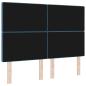 Preview: LED Kopfteil Dunkelblau 140 cm Samt