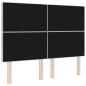 Preview: LED Kopfteil Hellgrau 80 cm Samt