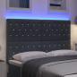 Preview: LED Kopfteil Dunkelgrau 80 cm Samt