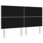 Preview: LED Kopfteil Hellgrau 90 cm Samt