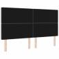Preview: LED Kopfteil Dunkelgrau 90 cm Samt