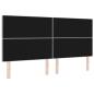 Preview: LED Kopfteil Hellgrau 100 cm Samt