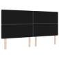 Preview: LED Kopfteil Dunkelgrau 100 cm Samt