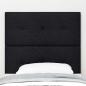Preview: LED Kopfteil Schwarz 80 cm Stoff
