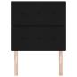 Preview: LED Kopfteil Schwarz 80 cm Stoff
