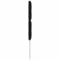 Preview: LED Kopfteil Schwarz 80 cm Stoff