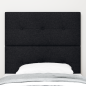 Preview: LED Kopfteil mit LED-Lichtleisten Schwarz 80 cm Stoff