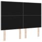 Preview: LED Kopfteil Dunkelgrau 80 cm Stoff