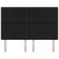 Preview: LED Kopfteil Schwarz 80 cm Stoff