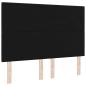 Preview: LED Kopfteil Schwarz 80 cm Stoff