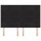 Preview: LED Kopfteil Schwarz 80 cm Samt
