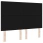 Preview: LED Kopfteil Schwarz 80 cm Samt