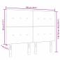 Preview: LED Kopfteil Hellgrau 90 cm Stoff