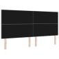 Preview: LED Kopfteil Hellgrau 100 cm Stoff