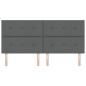 Preview: LED Kopfteil Dunkelgrau 100 cm Stoff