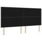 Preview: LED Kopfteil Dunkelgrau 100 cm Stoff