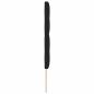 Preview: LED Kopfteil Schwarz 100 cm Stoff