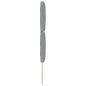 Preview: LED Kopfteil Rautenmuster Hellgrau 80 cm Stoff