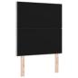 Preview: LED Kopfteil Rautenmuster Hellgrau 80 cm Stoff