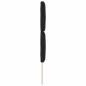 Preview: LED Kopfteil Rautenmuster Schwarz 80 cm Stoff