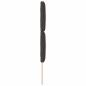 Preview: LED Kopfteil Rautenmuster Dunkelbraun 80 cm Stoff