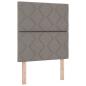 Preview: LED Kopfteil Rautenmuster Taupe 80 cm Stoff