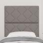 Preview: LED Kopfteil Rautenmuster Taupe 80 cm Stoff