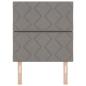 Preview: LED Kopfteil Rautenmuster Taupe 80 cm Stoff