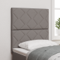 Preview: LED Kopfteil Rautenmuster Taupe 80 cm Stoff