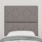Preview: LED Kopfteil Rautenmuster Taupe 80 cm Stoff